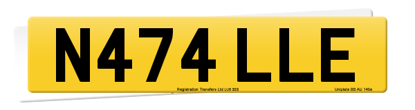 Registration number N474 LLE